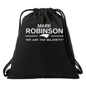 Roxan Wetzel Mark Robinson We Are The Majority Drawstring Bag