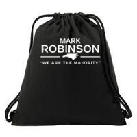 Roxan Wetzel Mark Robinson We Are The Majority Drawstring Bag