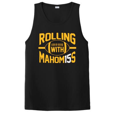 Rolling With Mahomes KC Football Funny PosiCharge Competitor Tank