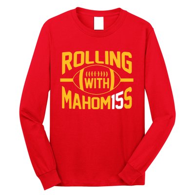 Rolling With Mahomes KC Football Funny Long Sleeve Shirt