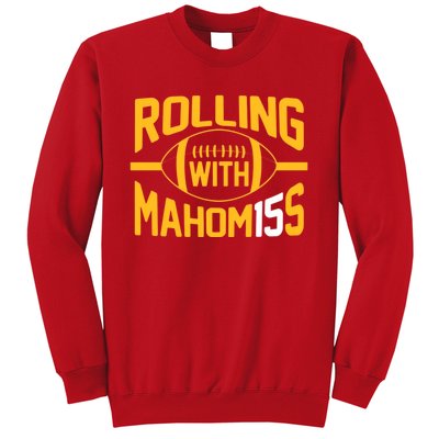 Rolling With Mahomes KC Football Funny Sweatshirt