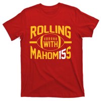 Rolling With Mahomes KC Football Funny T-Shirt