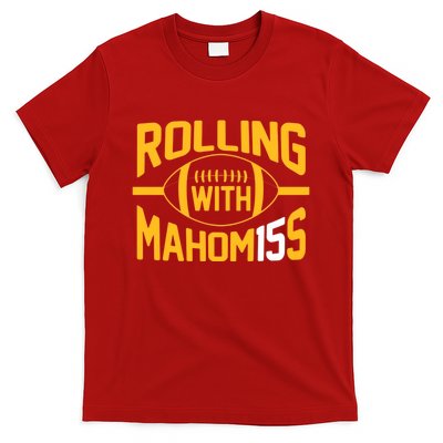 Rolling With Mahomes KC Football Funny T-Shirt