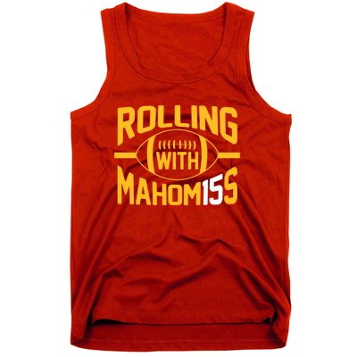 Rolling With Mahomes KC Football Funny Tank Top