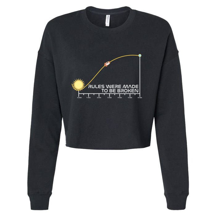Rules Were Made To Be Broken Cropped Pullover Crew