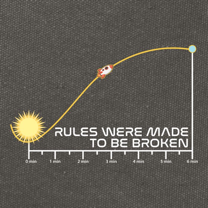 Rules Were Made To Be Broken Cotton Canvas Backpack
