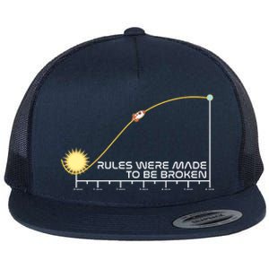 Rules Were Made To Be Broken Flat Bill Trucker Hat