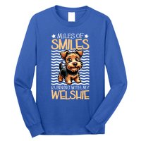 Running With My Welsh Terrier Gift Long Sleeve Shirt