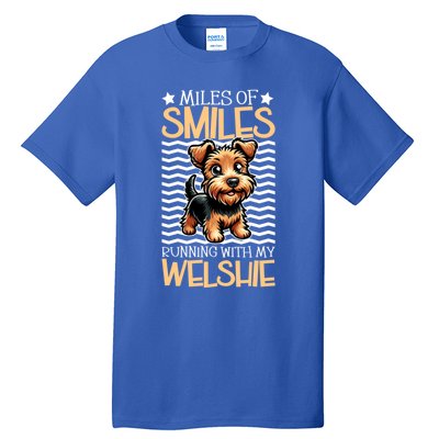 Running With My Welsh Terrier Gift Tall T-Shirt