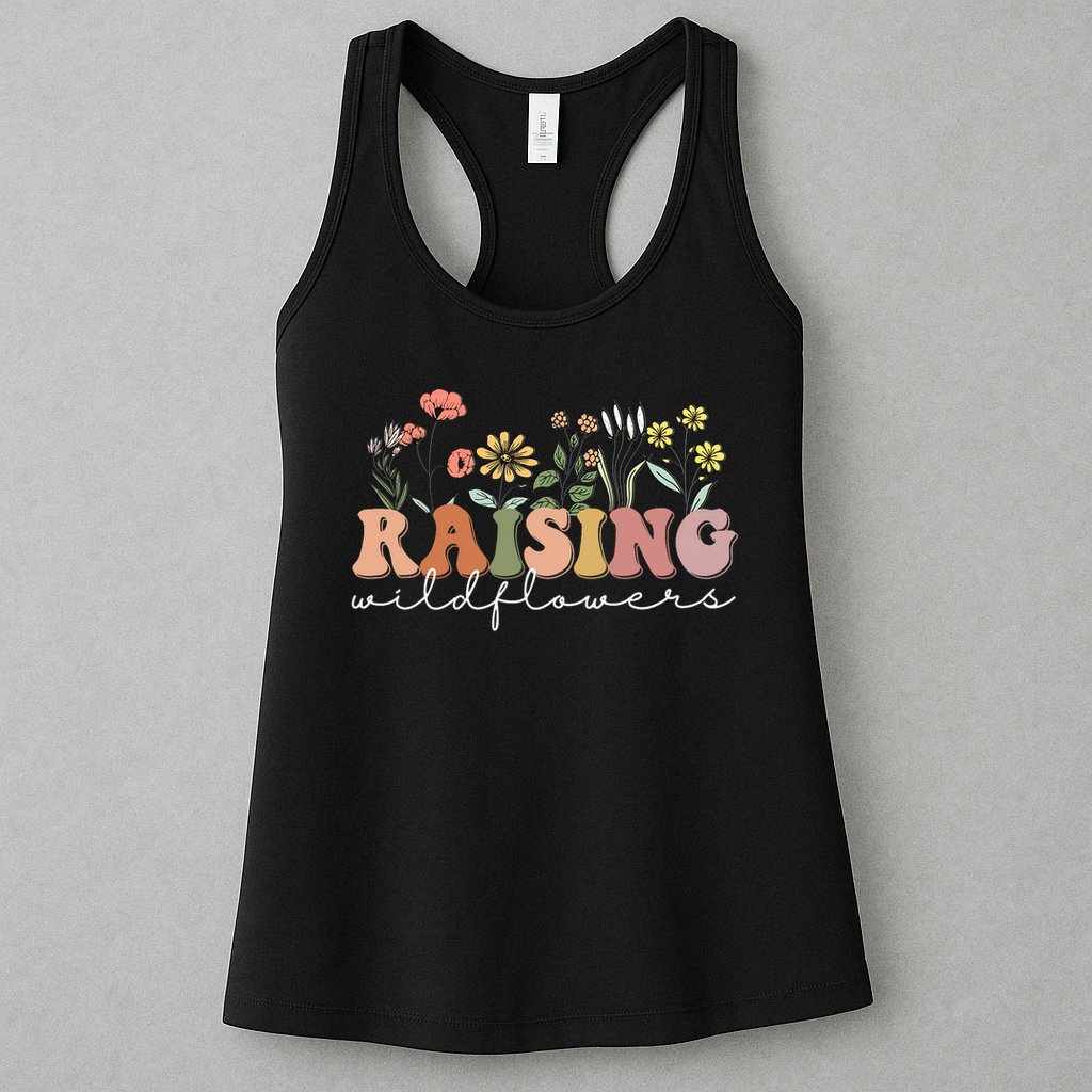 Raising Wildflowers Mommy And Me Mother Girl Baby Matching Womens Tank Top