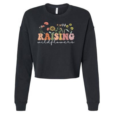 Raising Wildflowers Mommy And Me Mother Girl Baby Matching Cropped Pullover Crew
