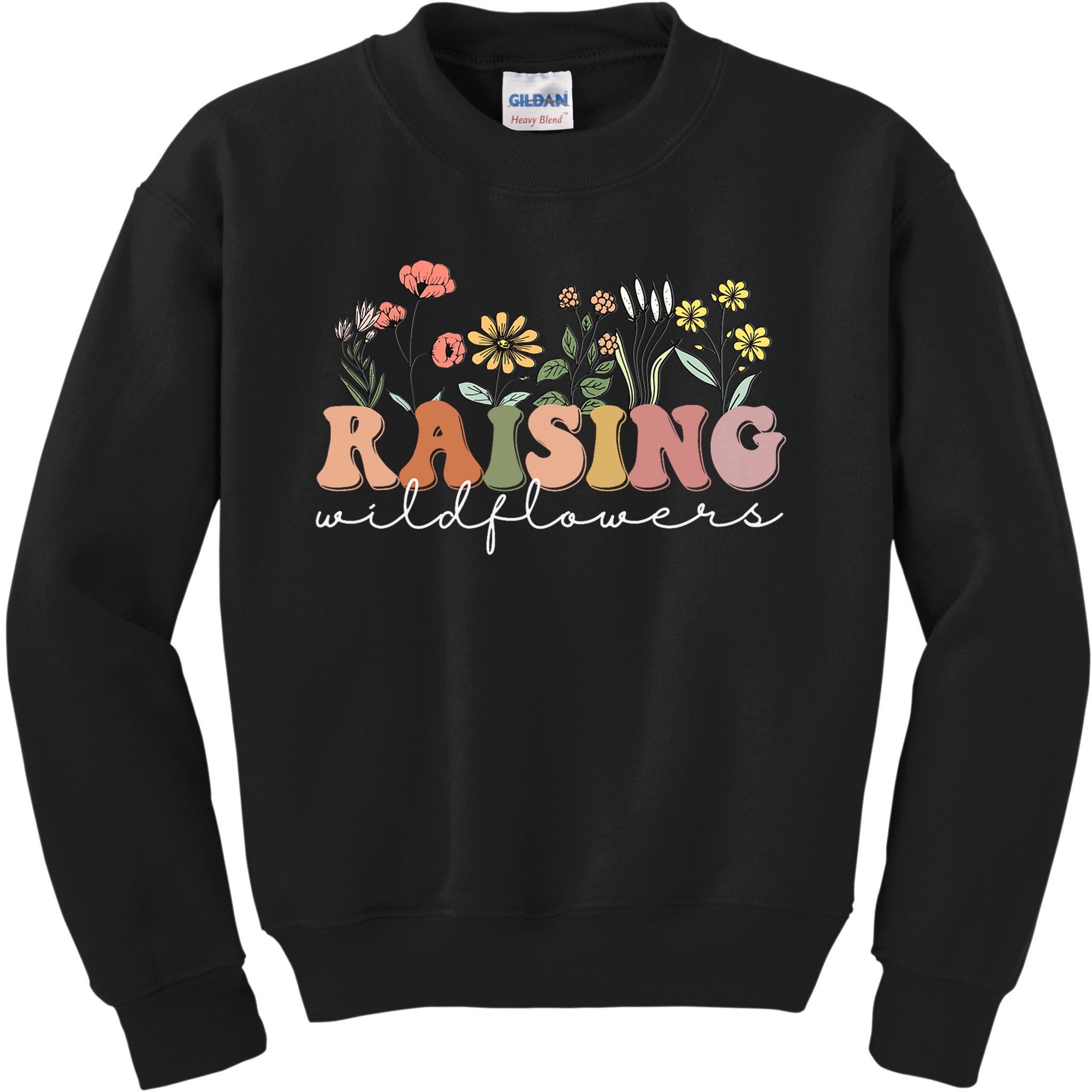Raising Wildflowers Mommy And Me Mother Girl Baby Matching Kids Sweatshirt