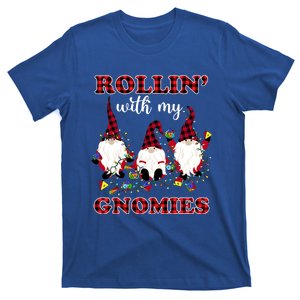 Rollin With My Gnomies Roll For Initiative Christmas Gnomes Gift T-Shirt