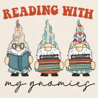 Reading With My Gnomies Funny Book Nerd Gnome Love Reading Garment-Dyed Women's Muscle Tee