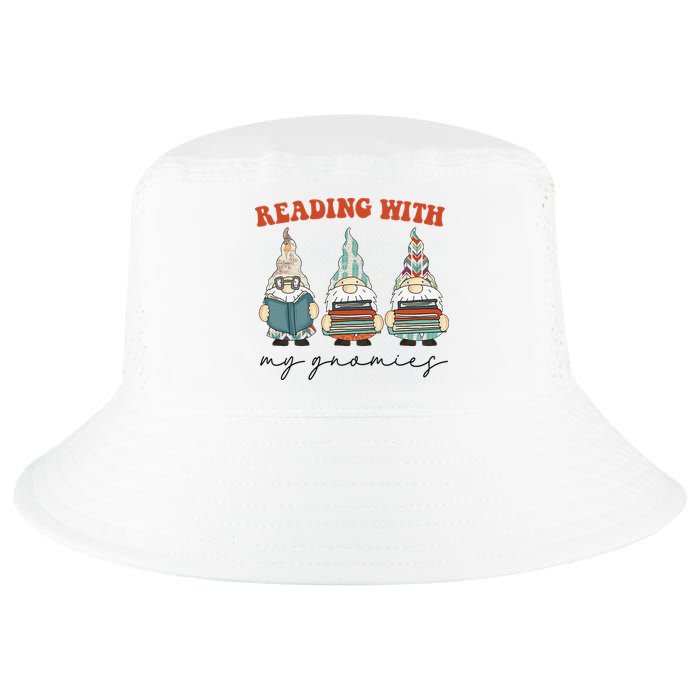 Reading With My Gnomies Funny Book Nerd Gnome Love Reading Cool Comfort Performance Bucket Hat