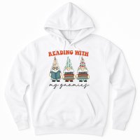 Reading With My Gnomies Funny Book Nerd Gnome Love Reading Hoodie