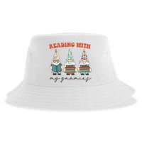 Reading With My Gnomies Funny Book Nerd Gnome Love Reading Sustainable Bucket Hat