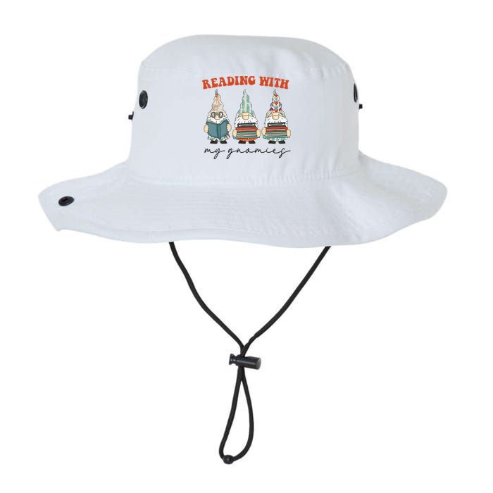 Reading With My Gnomies Funny Book Nerd Gnome Love Reading Bucket Hat