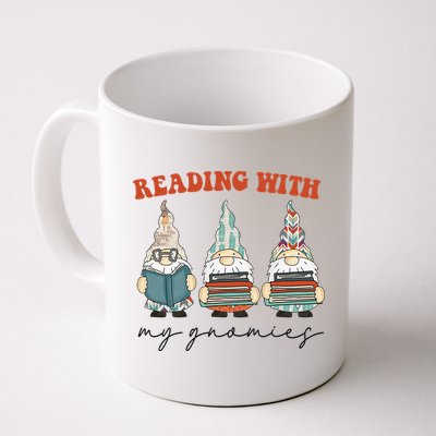 Reading With My Gnomies Funny Book Nerd Gnome Love Reading Mug