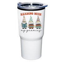Reading With My Gnomies Funny Book Nerd Gnome Love Reading Tumbler