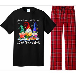 Reading With My Gnomies Book Lover Reading Lovers Christmas Pajama Set