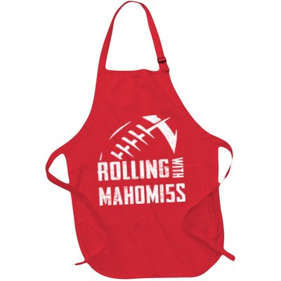 Rolling With Mahomes KC Football Sports Distressed Vintage Apron