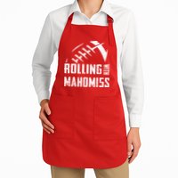 Rolling With Mahomes KC Football Sports Distressed Vintage Apron