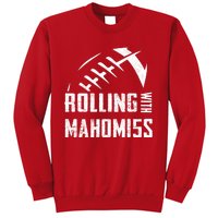 Rolling With Mahomes KC Football Sports Distressed Vintage Sweatshirt