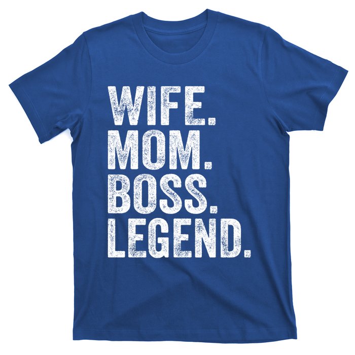 Retro Wife Mom Boss Legend Vintage Funny Mother Gift T-Shirt