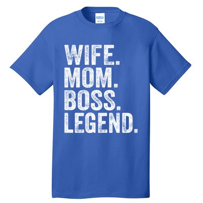 Retro Wife Mom Boss Legend Vintage Funny Mother Gift Tall T-Shirt