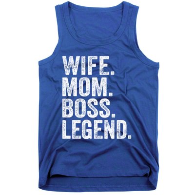 Retro Wife Mom Boss Legend Vintage Funny Mother Gift Tank Top