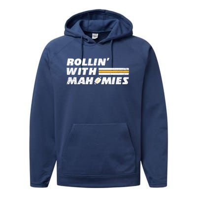 Rollin' With MaHOMIEs Football Fan Vintage Performance Fleece Hoodie