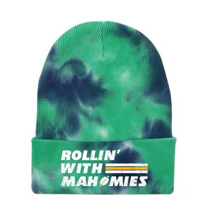 Rollin' With MaHOMIEs Football Fan Vintage Tie Dye 12in Knit Beanie