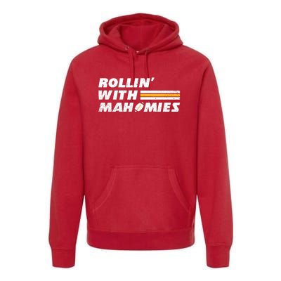 Rollin' With MaHOMIEs Football Fan Vintage Premium Hoodie