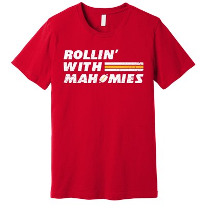 Rollin' With MaHOMIEs Football Fan Vintage Premium T-Shirt