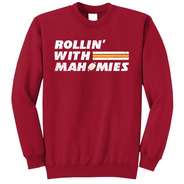 Rollin' With MaHOMIEs Football Fan Vintage Tall Sweatshirt