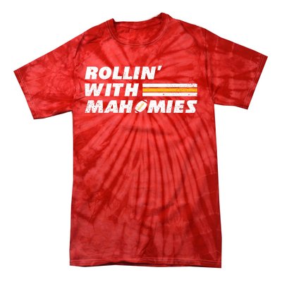 Rollin' With MaHOMIEs Football Fan Vintage Tie-Dye T-Shirt