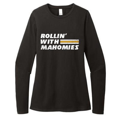 Rollin' With MaHOMIEs Football Fan Vintage Womens CVC Long Sleeve Shirt