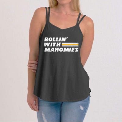 Rollin' With MaHOMIEs Football Fan Vintage Women's Strappy Tank