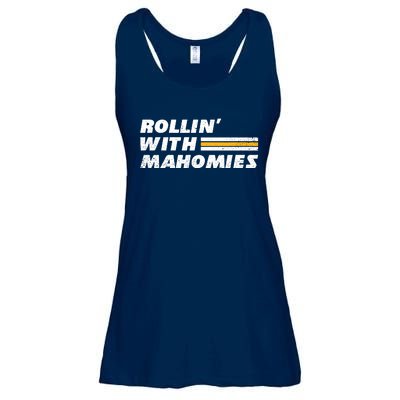 Rollin' With MaHOMIEs Football Fan Vintage Ladies Essential Flowy Tank