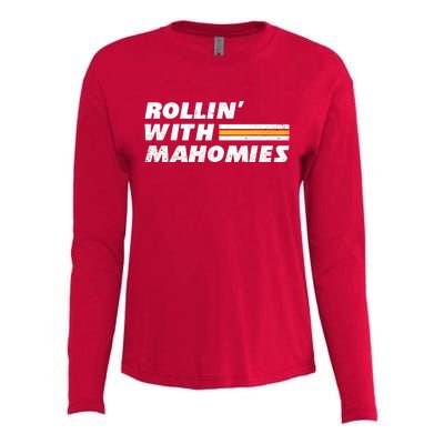 Rollin' With MaHOMIEs Football Fan Vintage Womens Cotton Relaxed Long Sleeve T-Shirt