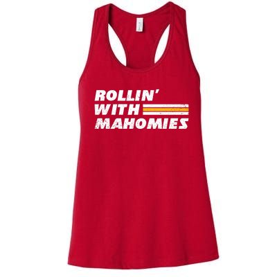 Rollin' With MaHOMIEs Football Fan Vintage Women's Racerback Tank