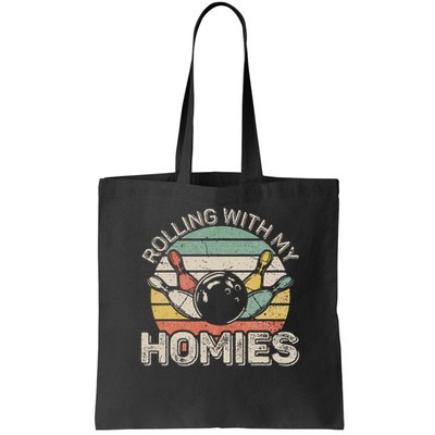 Rolling With My Homies Retro Bowling Bowler Team Funny Bag