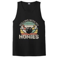 Rolling With My Homies Retro Bowling Bowler Team Funny PosiCharge Competitor Tank