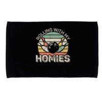 Rolling With My Homies Retro Bowling Bowler Team Funny Microfiber Hand Towel