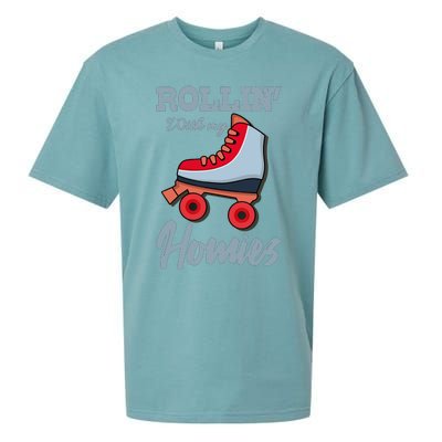 ROLLIN WITH MY HOMIES Roller Skating Roller Girl Skate Sueded Cloud Jersey T-Shirt