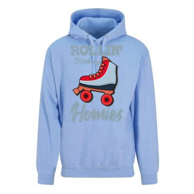 ROLLIN WITH MY HOMIES Roller Skating Roller Girl Skate Unisex Surf Hoodie