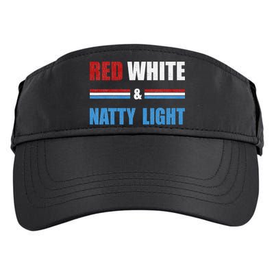 Red White & NattyLight For Beer Lovers amusing Adult Drive Performance Visor