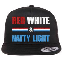 Red White & NattyLight For Beer Lovers amusing Flatbill Hat