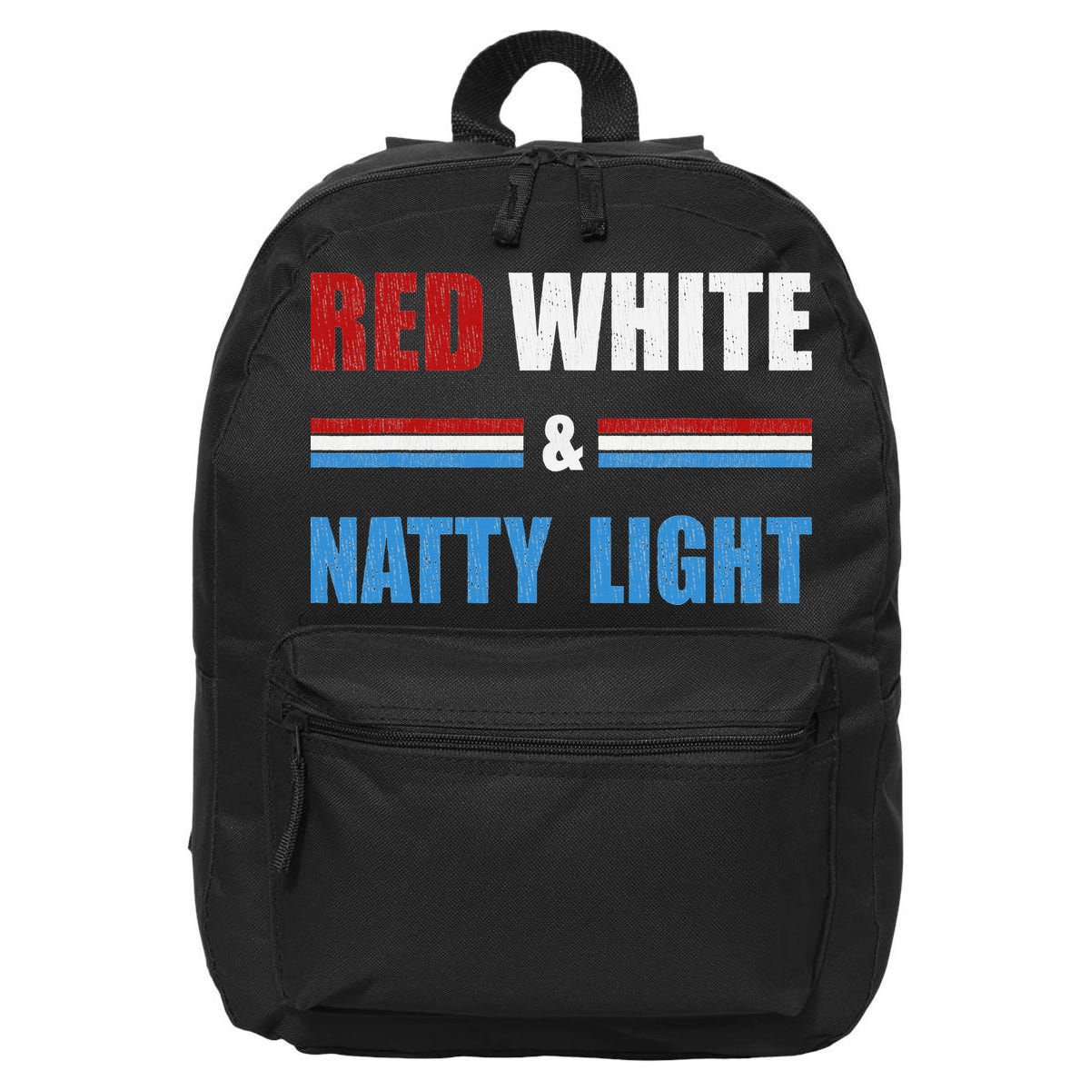 Red White & NattyLight For Beer Lovers amusing 16 in Basic Backpack